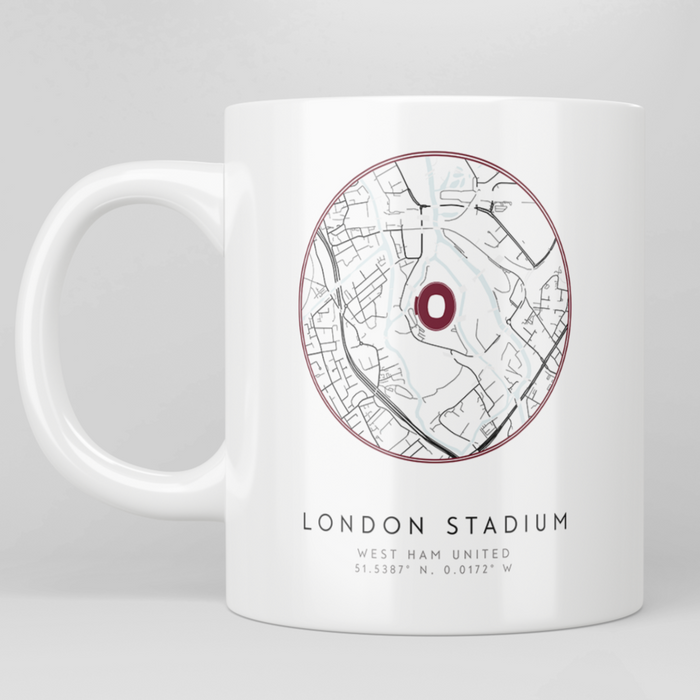 London Stadium Map Mug