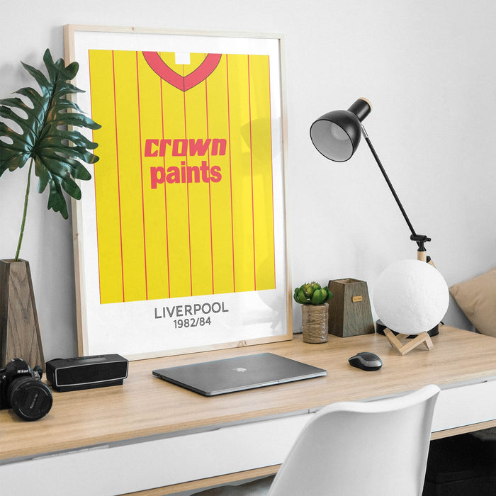 Liverpool 1982 Away Kit Print