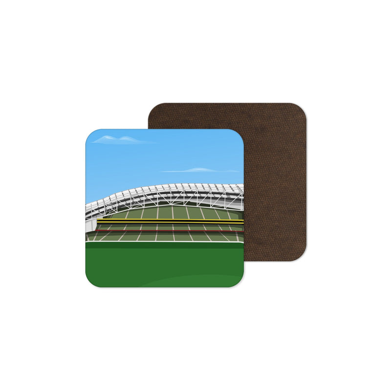 aviva stadium vector art coaster ireland gift