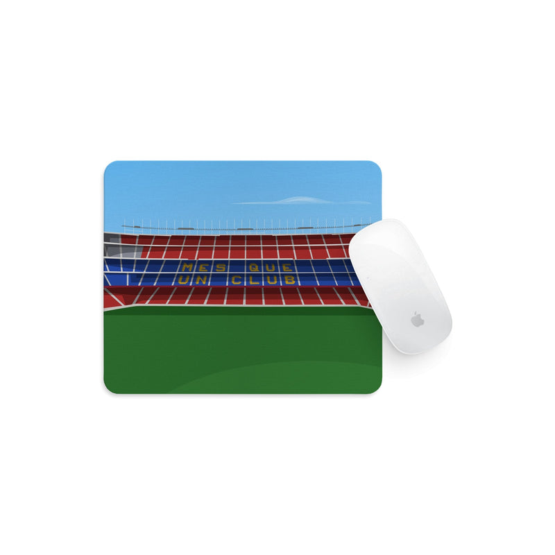 camp nou stadium vector art mouse mat barcelona gift