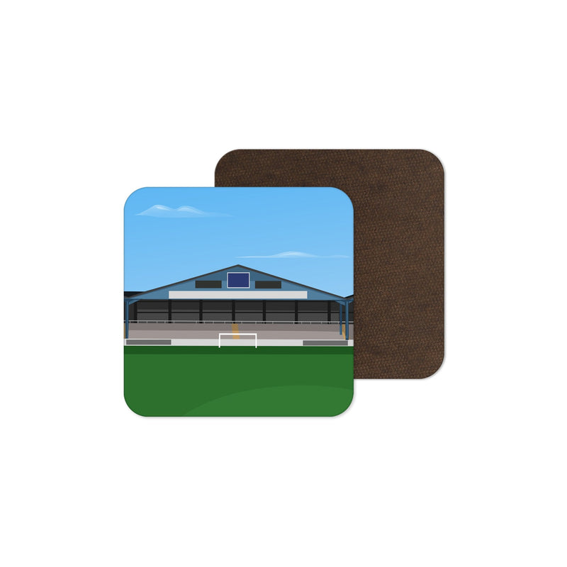 brunton park stadium vector art coaster carlisle united gift