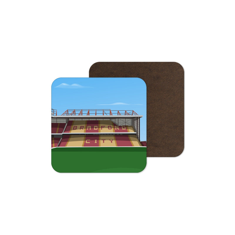valley parade stadium vector art coaster bradford city gift