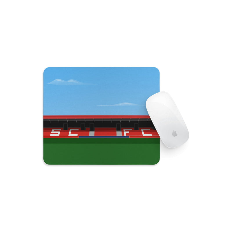 peninsula stadium vector art mouse mat salford city gift