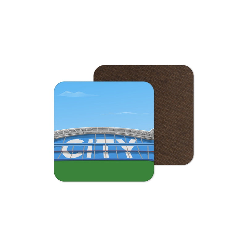 etihad stadium vector art coaster manchester city gift