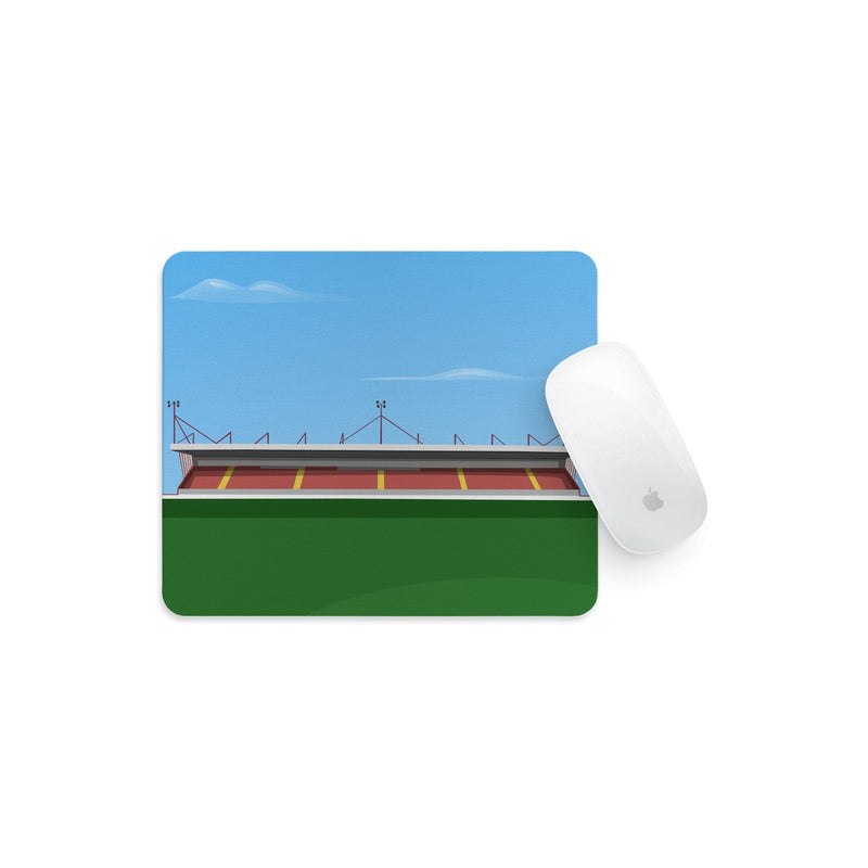 broadfield stadium vector art mouse mat crawley town gift