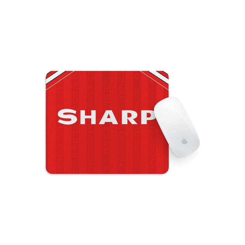 manchester united 1988 retro mouse mat kit design