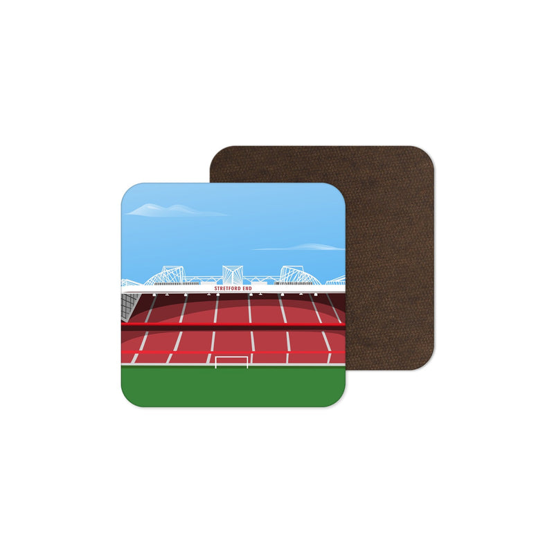 old trafford stadium vector art coaster manchester united gift
