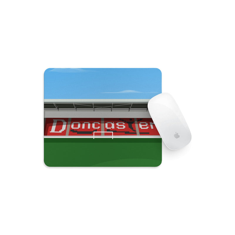keepmoat stadium vector art mouse mat doncaster rovers gift