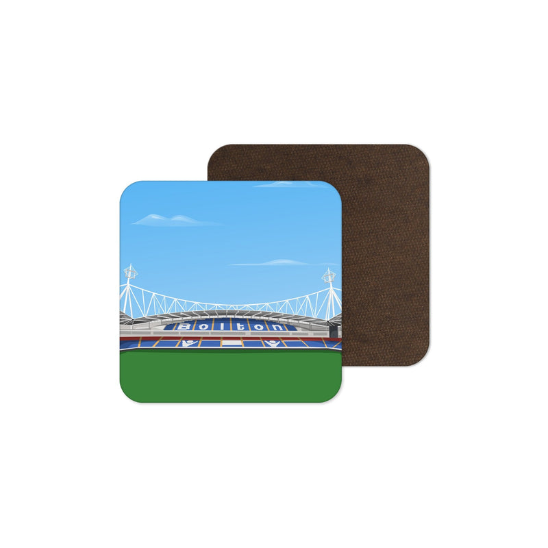 bolton stadium vector art coaster bolton wanderers gift