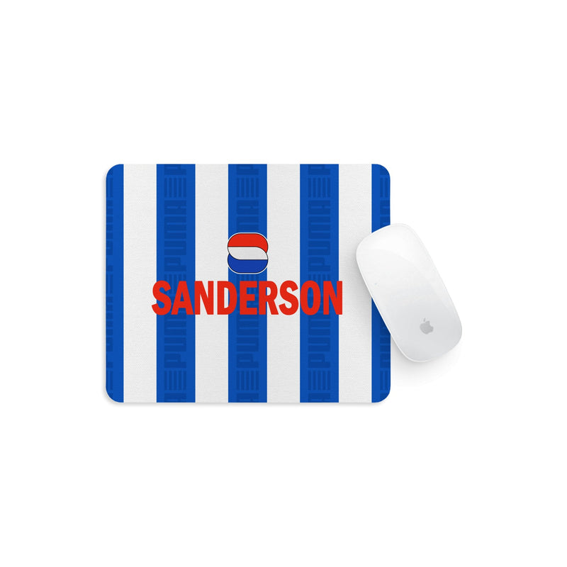 sheffield wednesday 1993 home retro mouse mat kit design