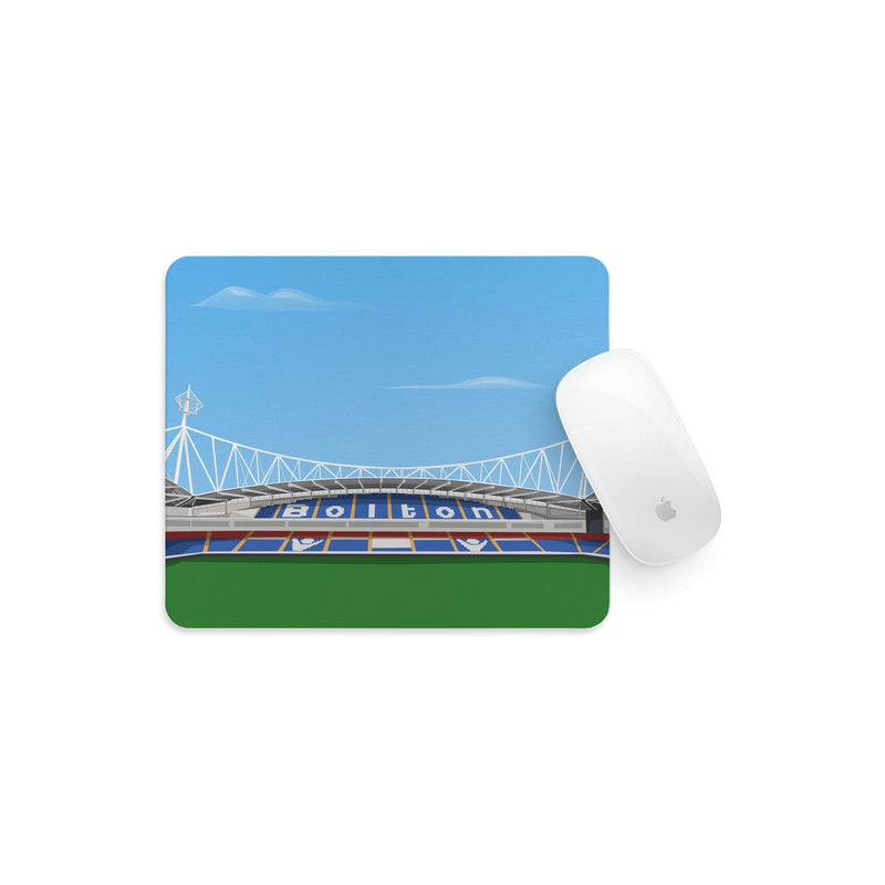 bolton stadium vector art mouse mat bolton wanderers gift