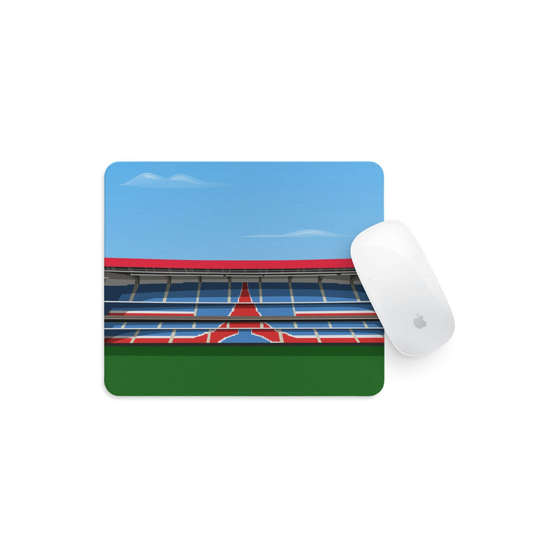 parc des princes stadium vector art mouse mat paris saint-germain gift