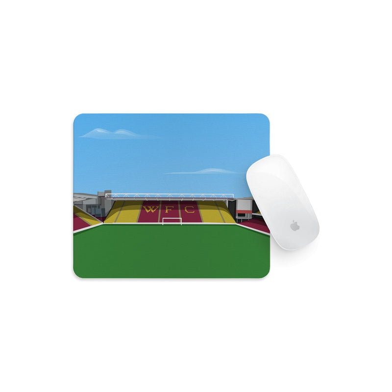 vicarage road stadium vector art mouse mat watford gift