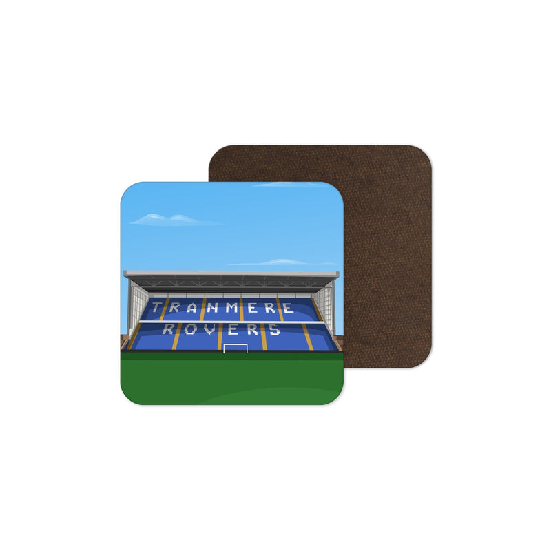 prenton park stadium vector art coaster tranmere rovers gift