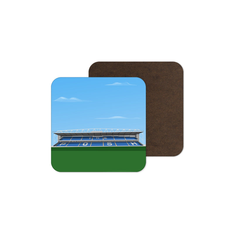 weston homes stadium vector art coaster peterborough gift