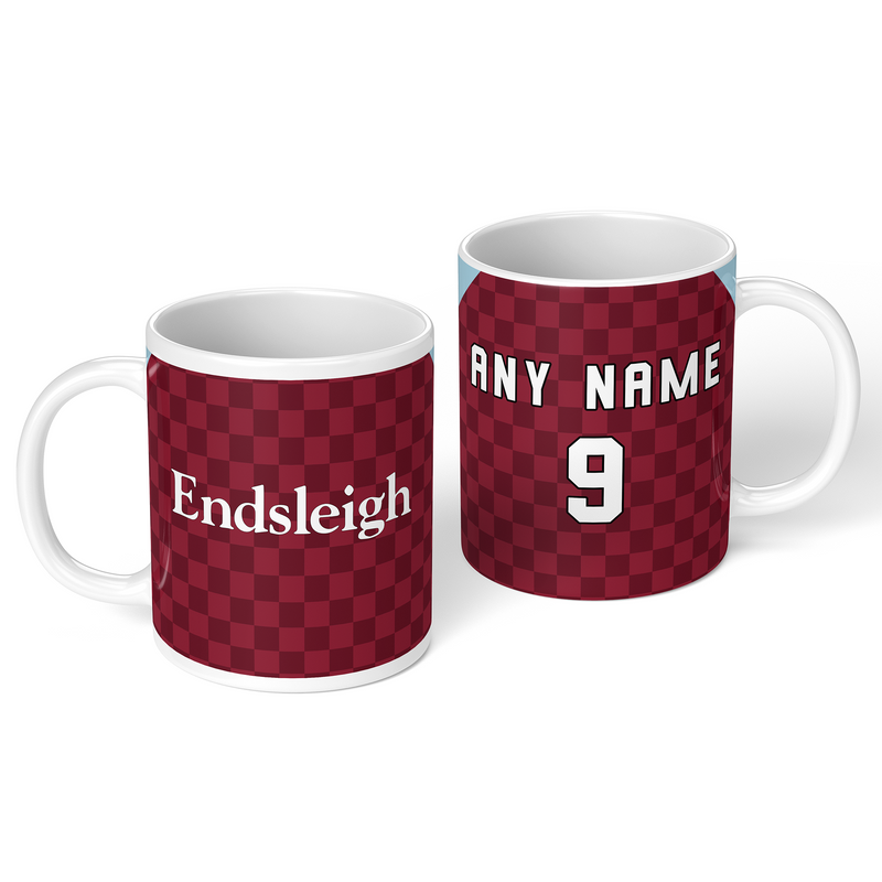 personalised burnley 1988 personalised kit ceramic mug name number