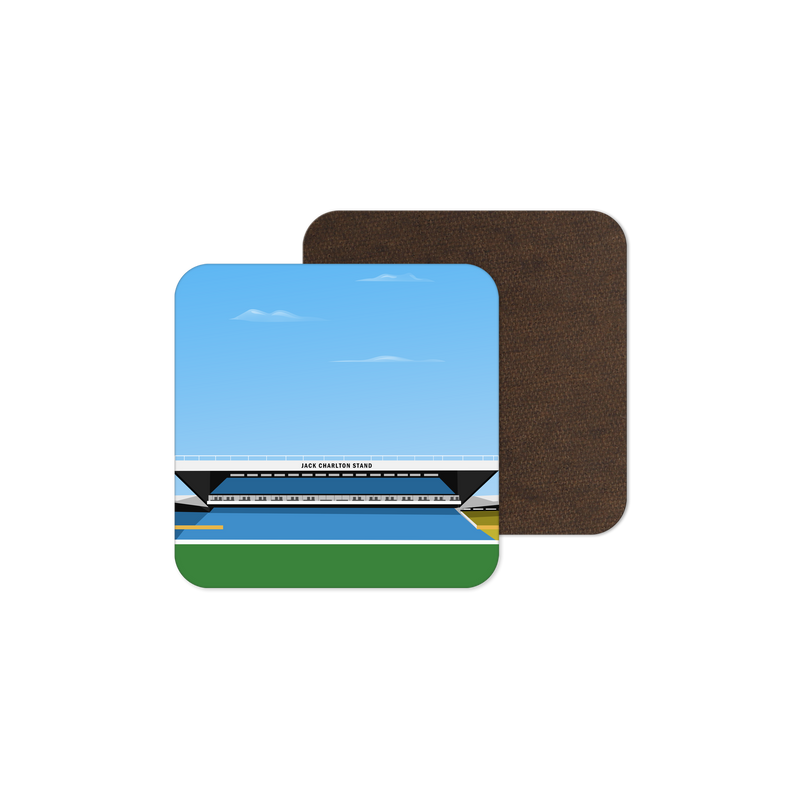 elland road stadium vector art coaster leeds united gift