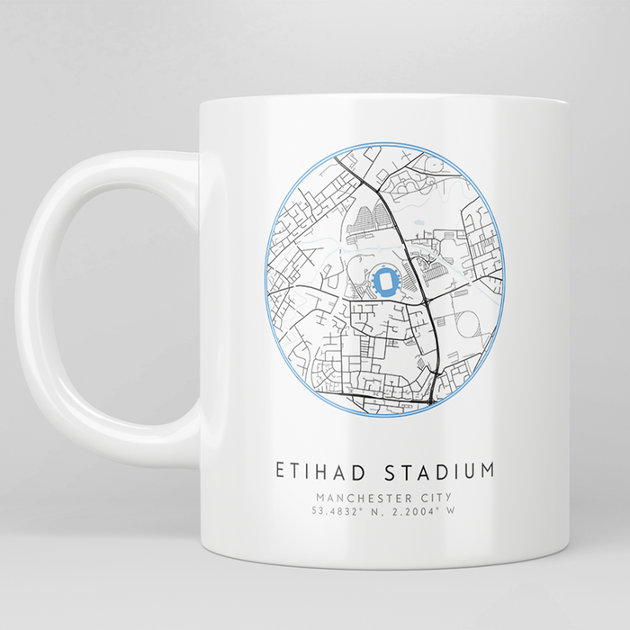 Etihad Stadium Map Mug