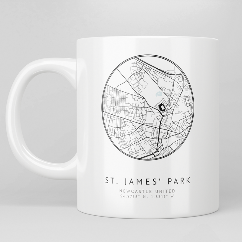 St James' Park Map Mug