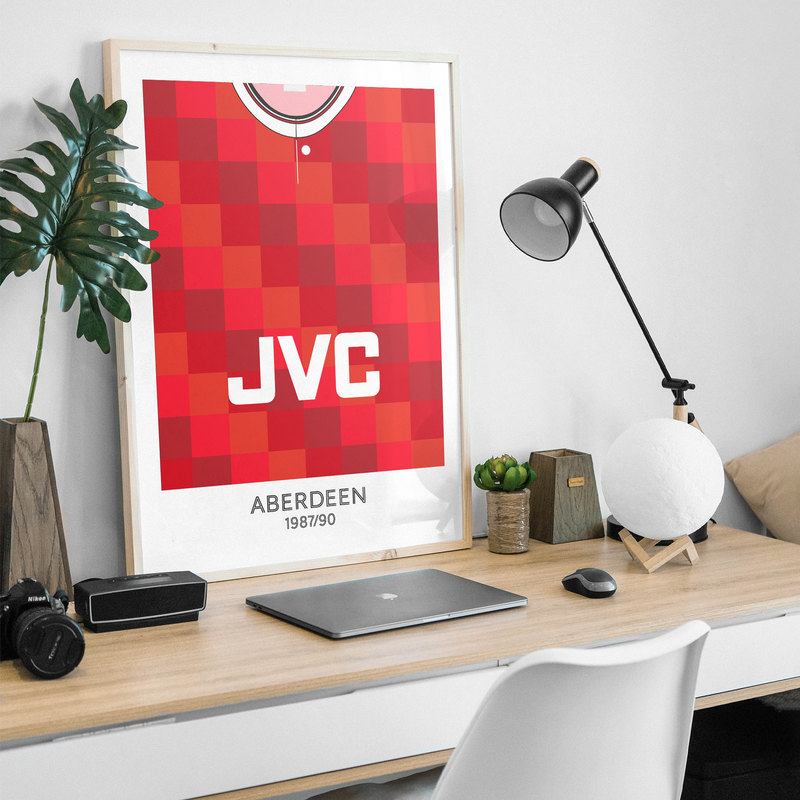 Aberdeen 1987 retro kit poster print
