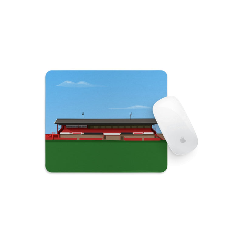 whaddon road stadium vector art mouse mat cheltenham town gift