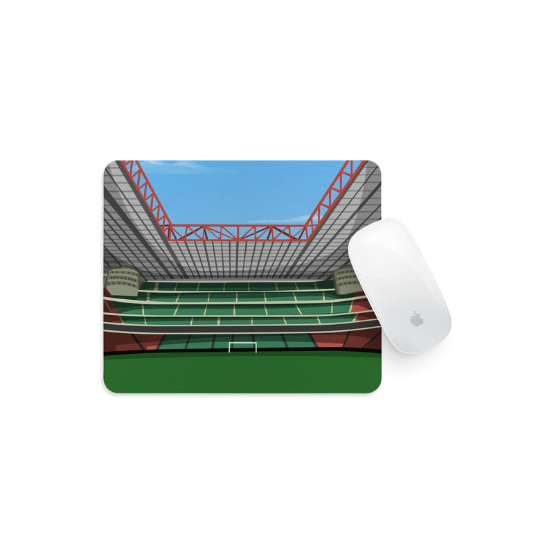 san siro stadium vector art mouse mat ac milan / inter milan gift