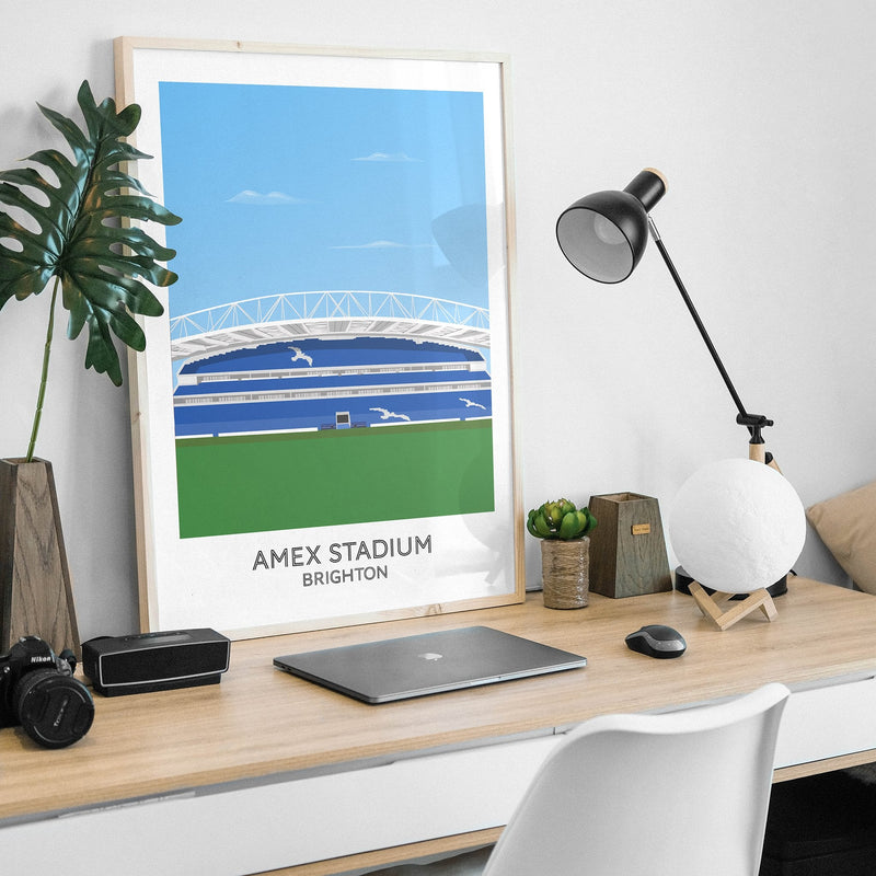 brighton & hove albion amex stadium poster