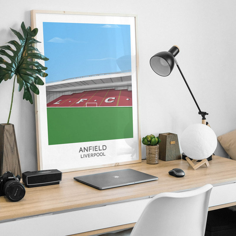 liverpool anfield stadium poster