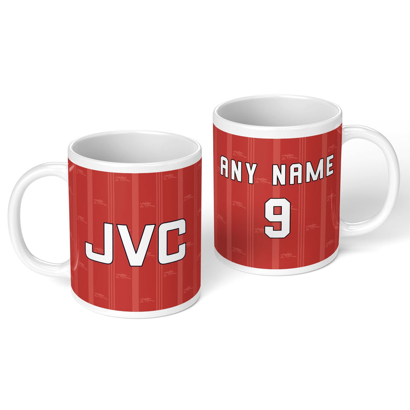 personalised arsenal 1988 personalised kit ceramic mug name number