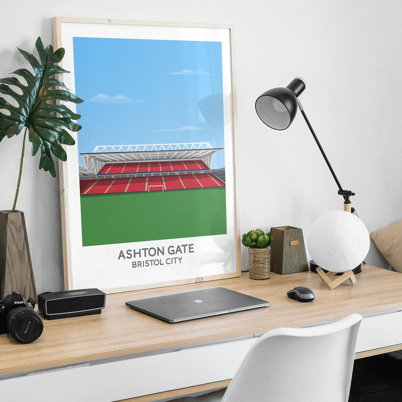 bristol city ashton gate stadium poster