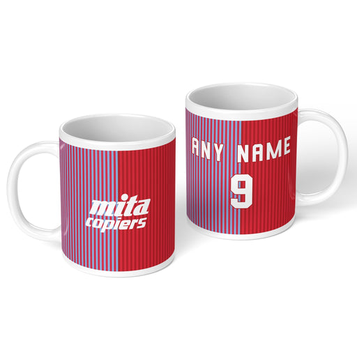 personalised aston villa 1988 personalised kit ceramic mug name number