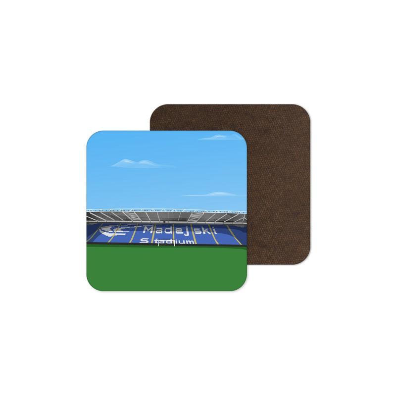 madjeski stadium vector art coaster reading gift