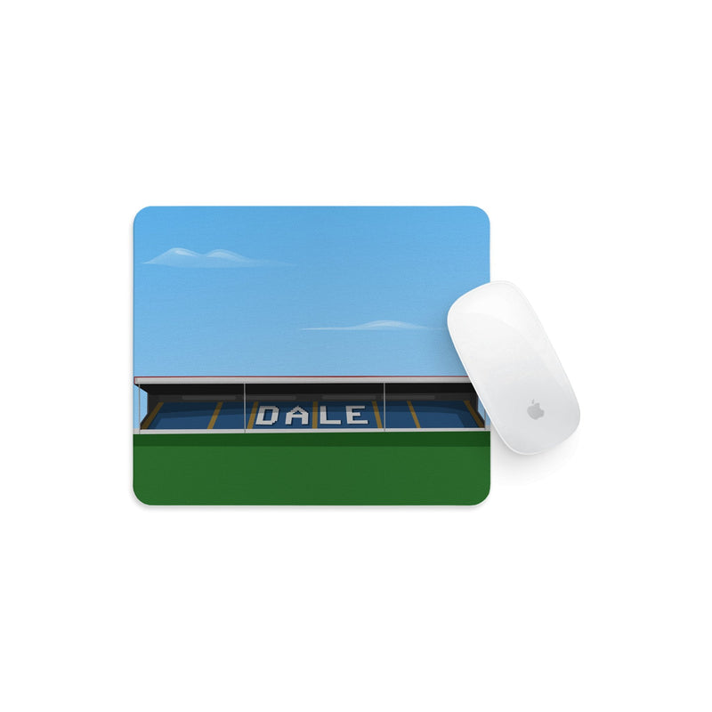 spotland stadium vector art mouse mat rochdale gift