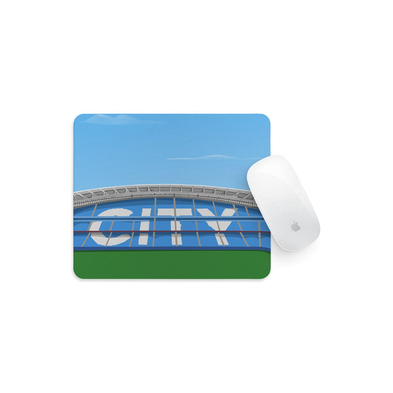 etihad stadium vector art mouse mat manchester city gift