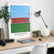 walsall bescot stadium poster