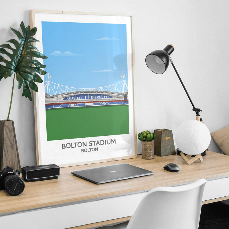 bolton wanderers bolton stadium poster