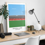 sheffield united bramall lane stadium poster