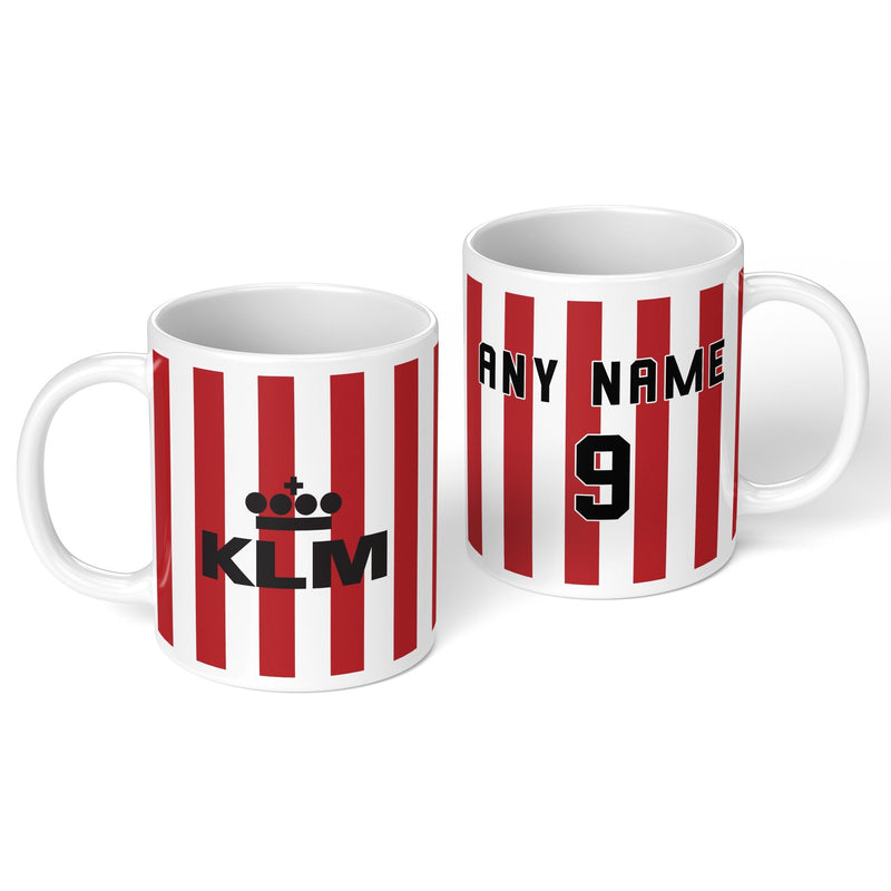 personalised brentford 1990 personalised kit ceramic mug name number