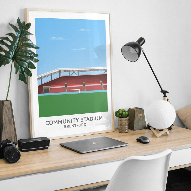 brentford brentford community stadium poster