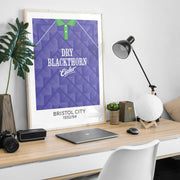 bristol city 1994 retro kit poster print