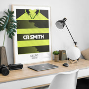 celtic 1996 retro kit poster print