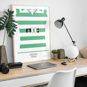 celtic 2002 retro kit poster print