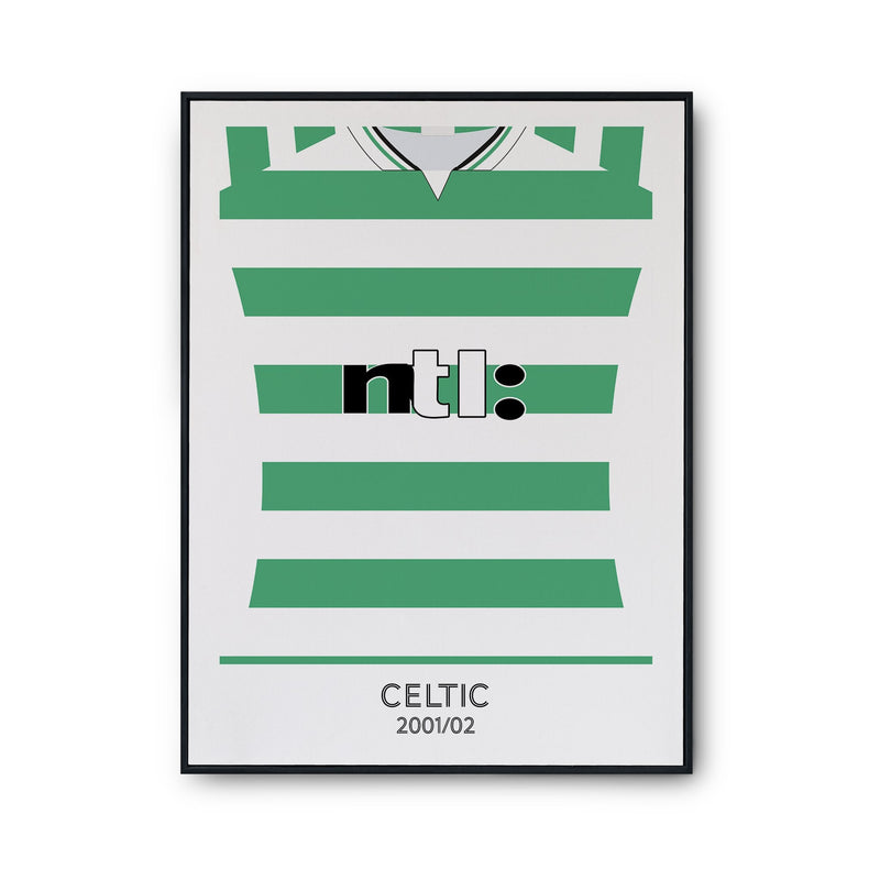 Celtic 2002 Retro Print