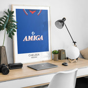 chelsea 1993 home retro kit poster print