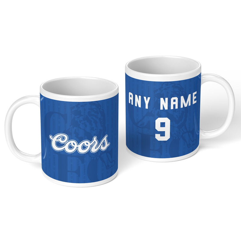 personalised chelsea 1996 personalised kit ceramic mug name number