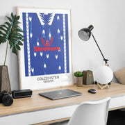 colchester 1993 retro kit poster print