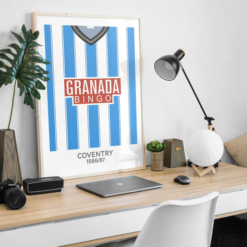 coventry 1987 retro kit poster print