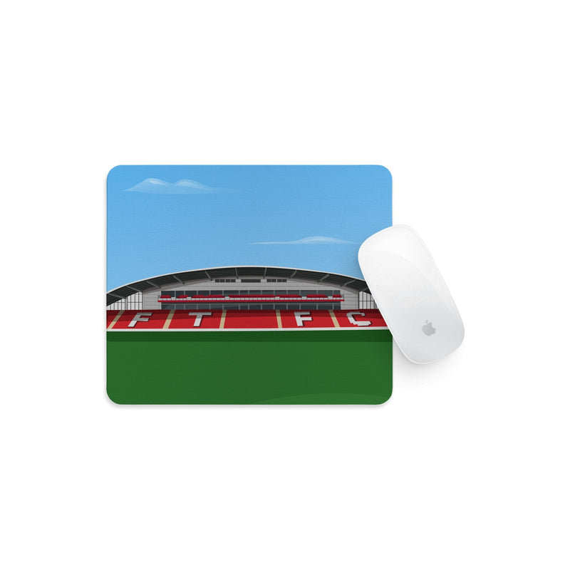highbury stadium vector art mouse mat fleetwood town gift