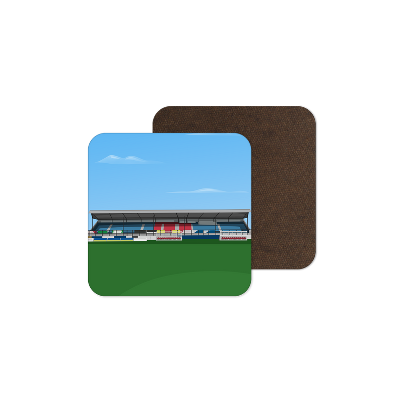 gander green lane stadium vector art coaster sutton united gift