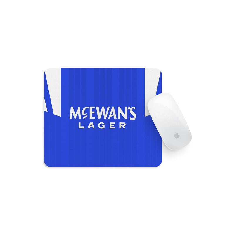 rangers 1992 home kit retro mouse mat kit design